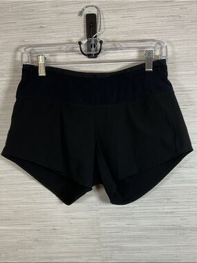 Oiselle Toolbelt Roga Running 4” Shorts Black Size 4 Waist Pockets